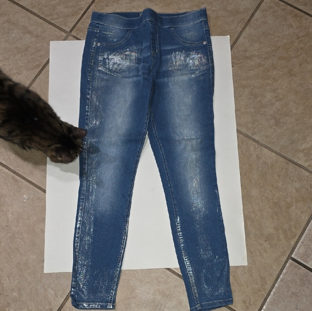 Justice Shimmering Blue Kids Jeans